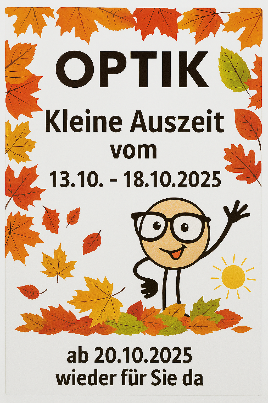 Urlaubsankündigung