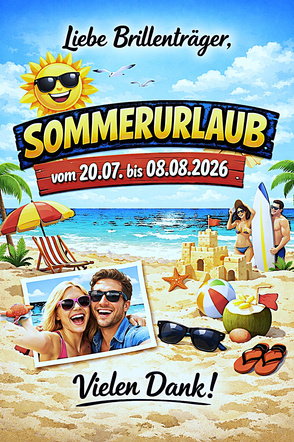 Urlaubsankündigung